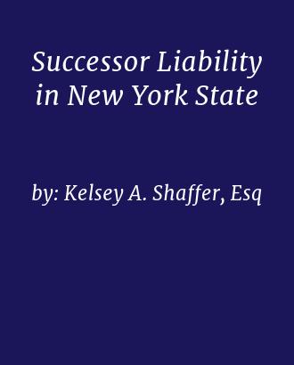 Successor Liability in New York State